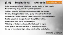 Melvina Germain - (734)      Inspirational      (Acrostic)