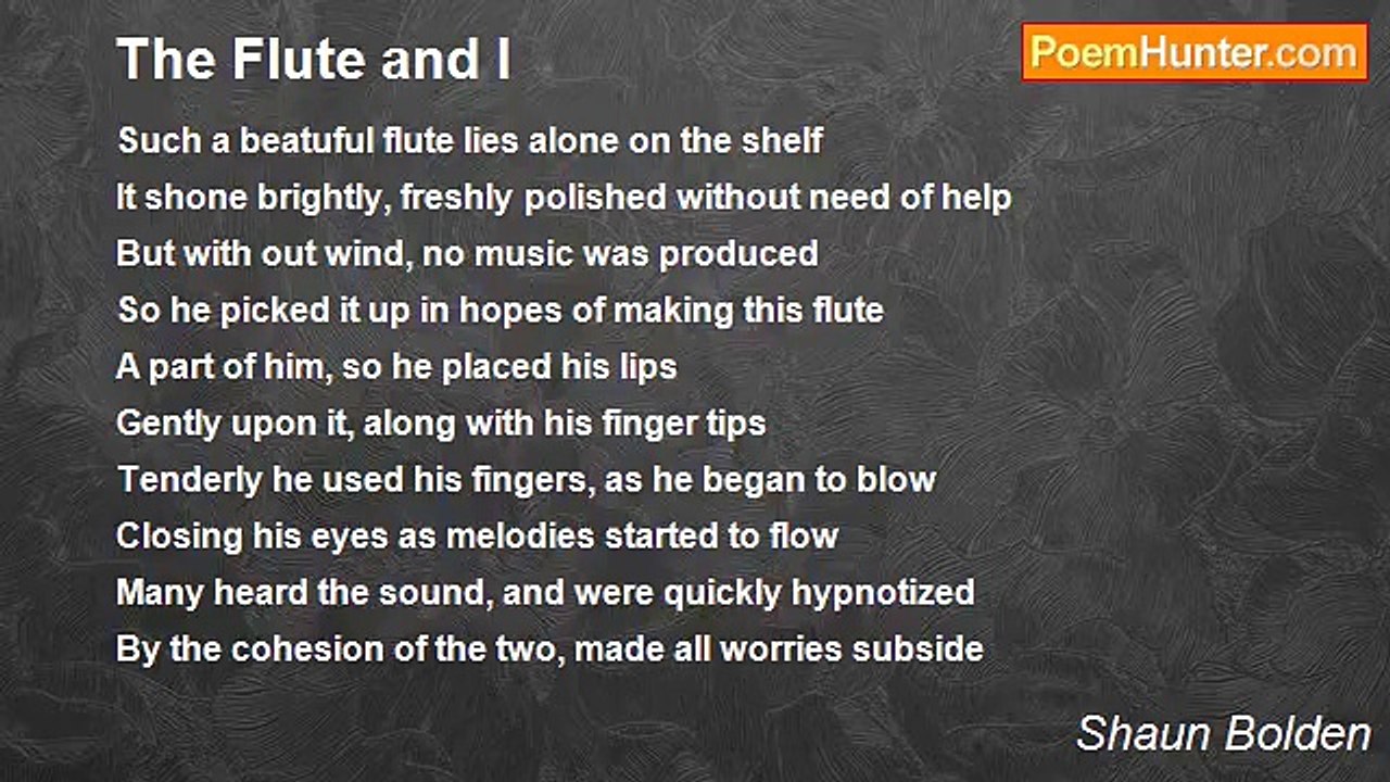 Shaun Bolden - The Flute and I