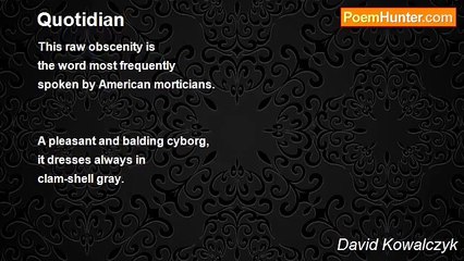 David Kowalczyk - Quotidian