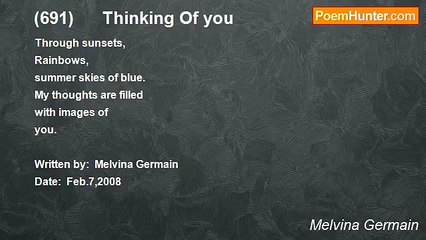 Melvina Germain - (691)      Thinking Of you