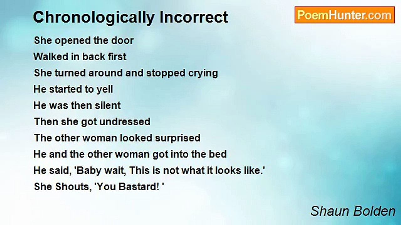 Shaun Bolden - Chronologically Incorrect