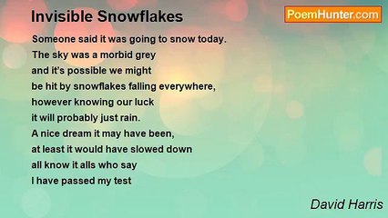 David Harris - Invisible Snowflakes