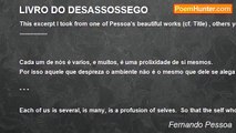 Fernando Pessoa - LIVRO DO DESASSOSSEGO