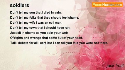 jack frost - soldiers