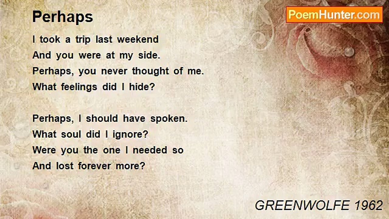 GREENWOLFE 1962 - Perhaps