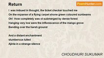 CHOUDHURI SUKUMAR - Return