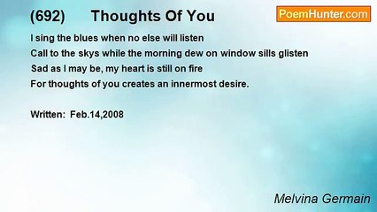Melvina Germain - (692)      Thoughts Of You