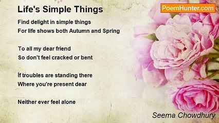 Seema Chowdhury - Life's Simple Things