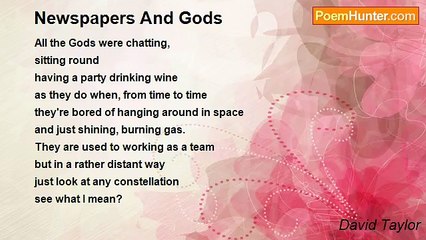 David Taylor - Newspapers And Gods