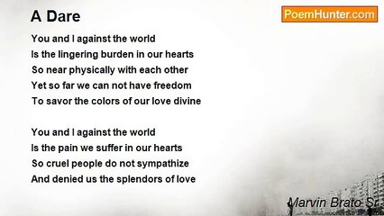 Marvin Brato Sr - A Dare