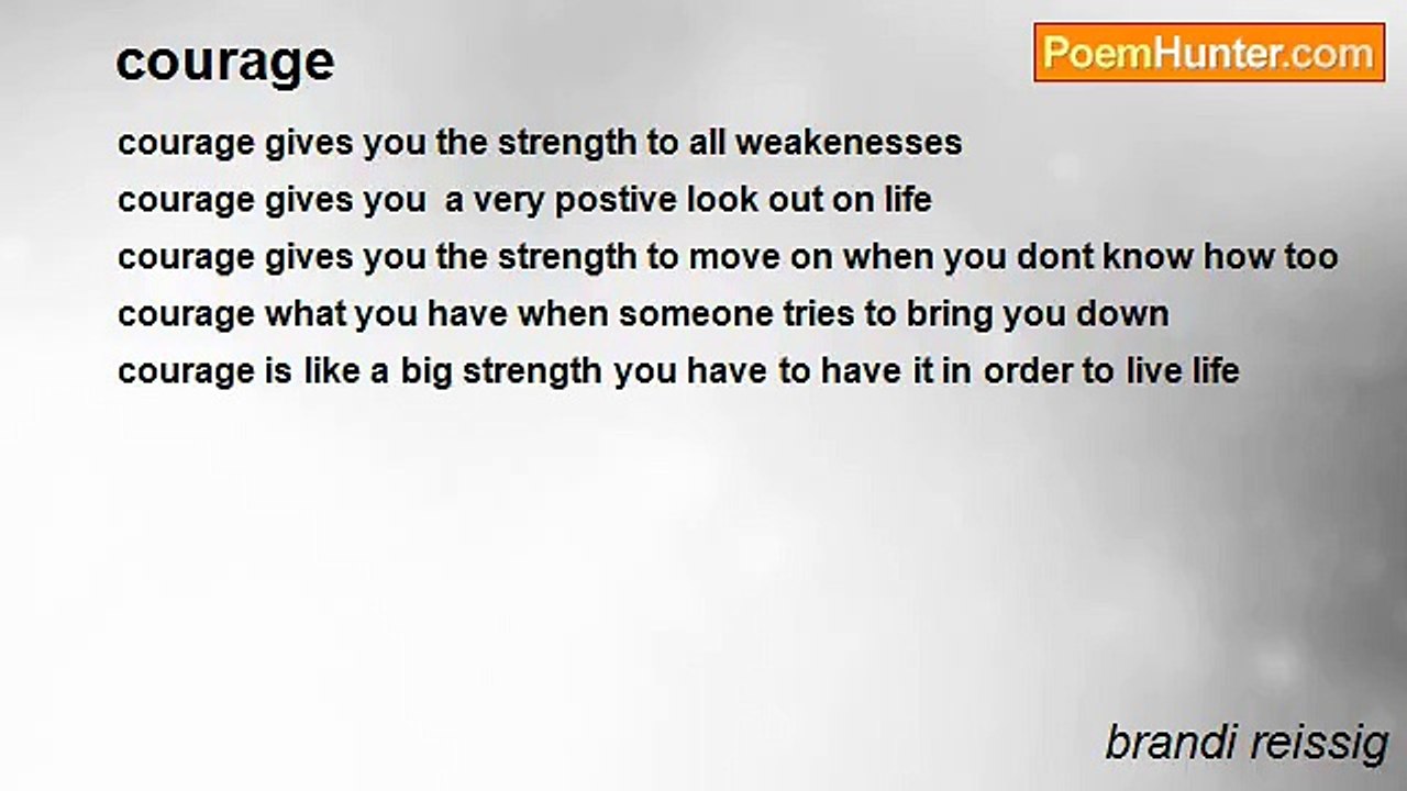 brandi reissig - courage