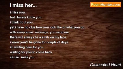 Dislocated Heart - i miss her...