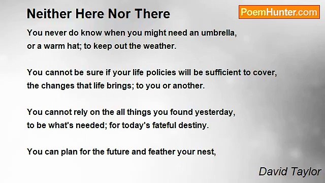 David Taylor - Neither Here Nor There