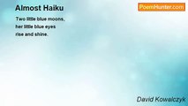 David Kowalczyk - Almost Haiku