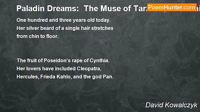 David Kowalczyk - Paladin Dreams: The Muse of Tarzana, California