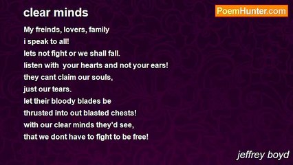 jeffrey boyd - clear minds