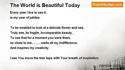 connie crane - The World is Beautiful Today