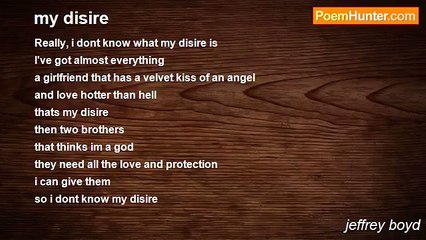 jeffrey boyd - my disire