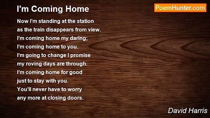 David Harris - I’m Coming Home