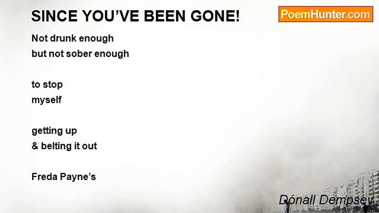 Dónall Dempsey - SINCE YOU’VE BEEN GONE!