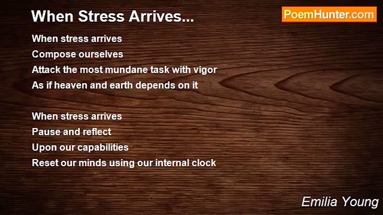 Emilia Young - When Stress Arrives...