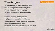 Jing Jing - When I'm gone