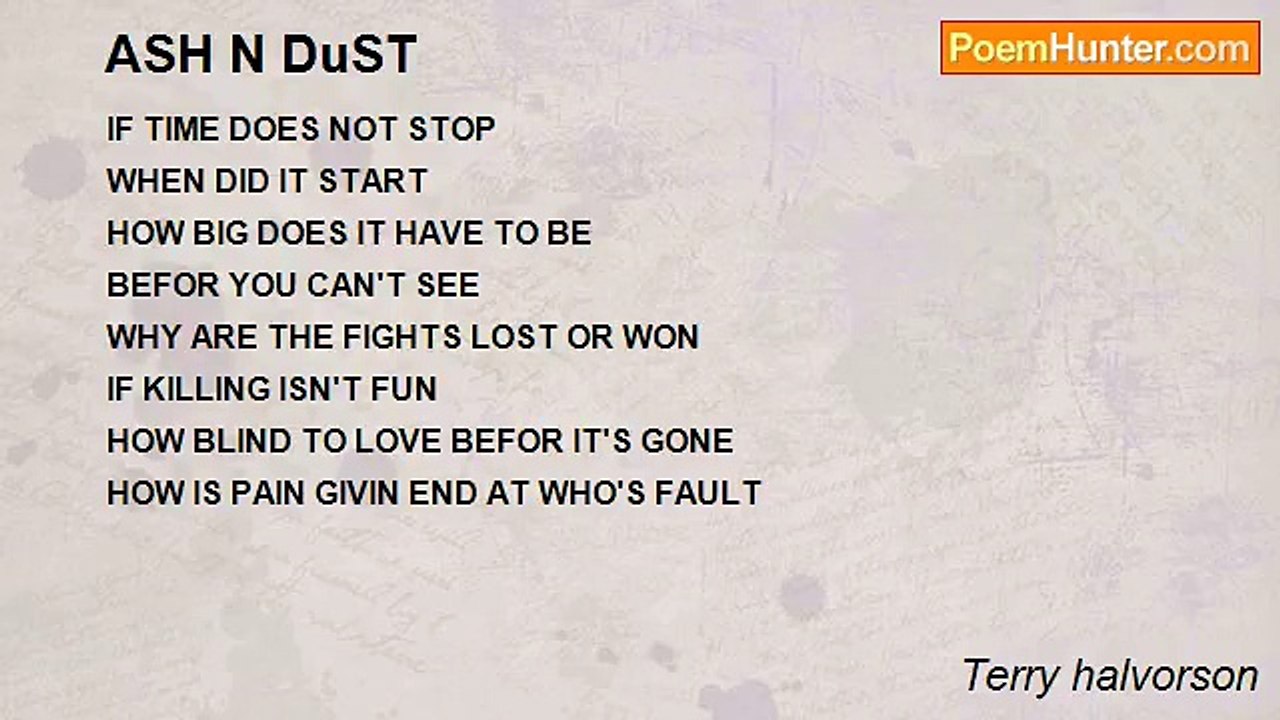 Terry halvorson - ASH N DuST