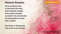 Michael Pruchnicki - Irksome Passion