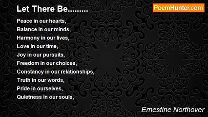 Ernestine Northover - Let There Be.........