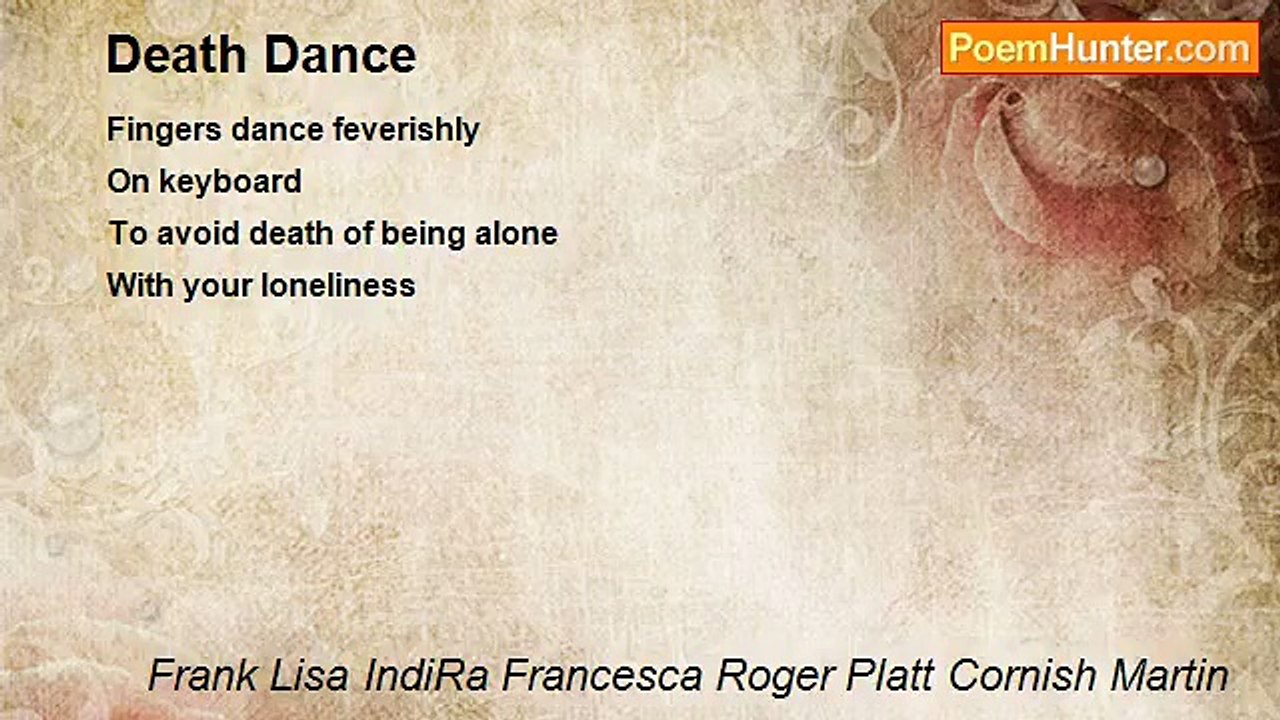 Frank Lisa IndiRa Francesca Roger Platt Cornish Martin - Death Dance