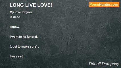 Dónall Dempsey - LONG LIVE LOVE!