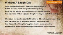 Francis Duggan - Without A Laugh Day