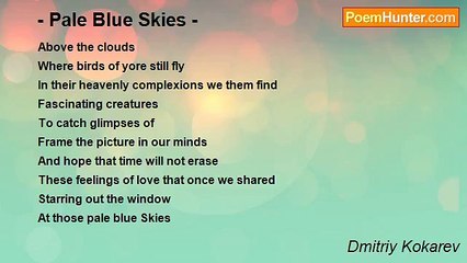 Dmitriy Kokarev - - Pale Blue Skies -