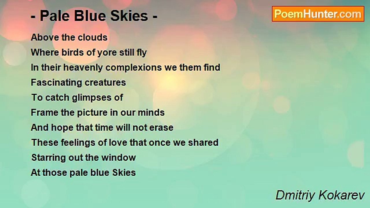 Dmitriy Kokarev - - Pale Blue Skies -
