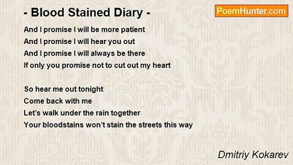 Dmitriy Kokarev - - Blood Stained Diary -