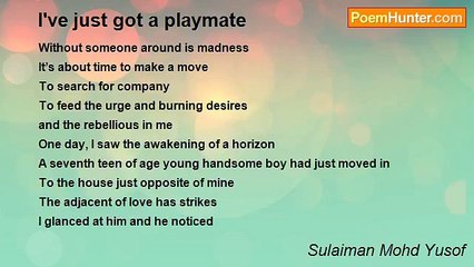 Sulaiman Mohd Yusof - I've just got a playmate