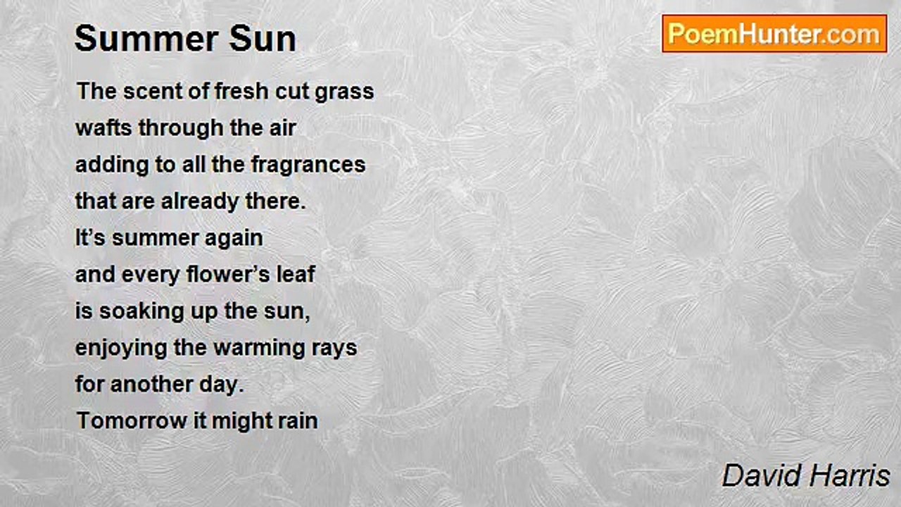David Harris - Summer Sun