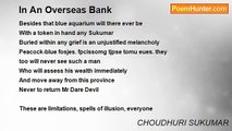 CHOUDHURI SUKUMAR - In An Overseas Bank