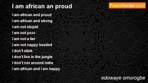 edowaye omorogbe - I am african an proud