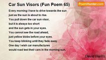 David Harris - Car Sun Visors (Fun Poem 65)