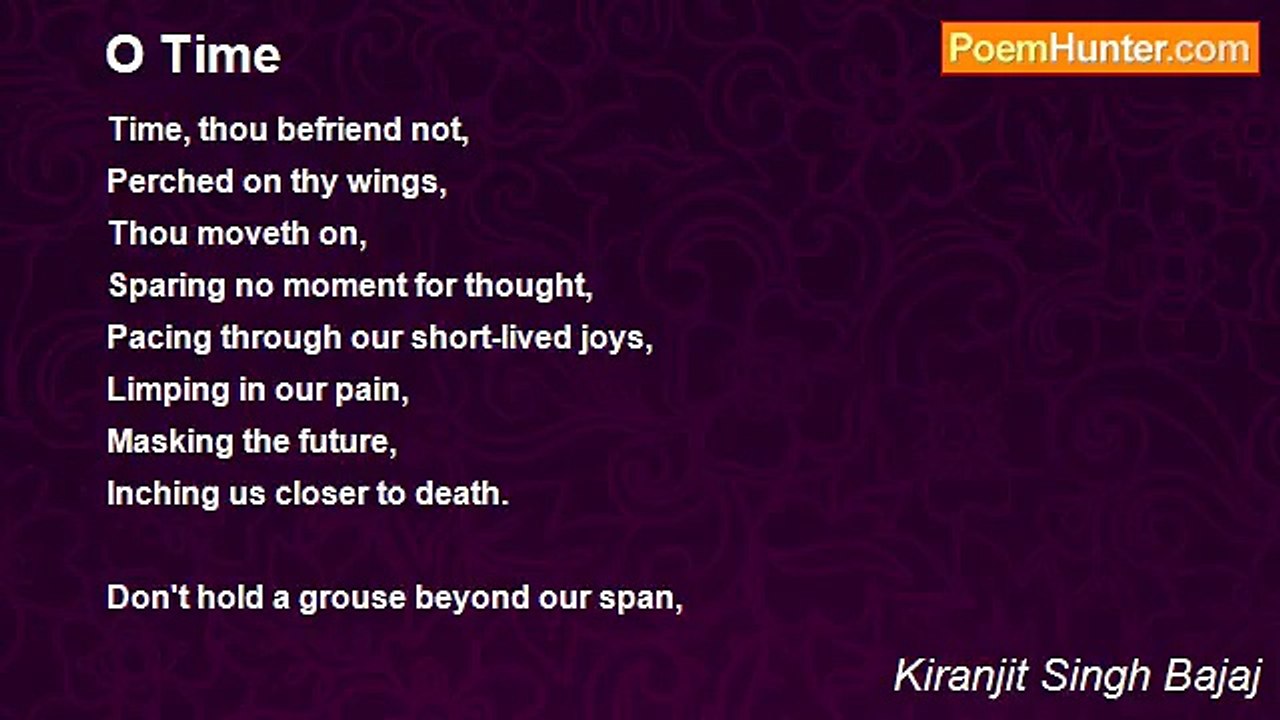 Kiranjit Singh Bajaj - O Time