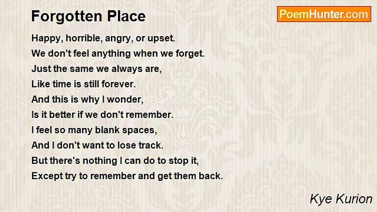 Kye Kurion - Forgotten Place