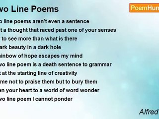 Alfred Ramos - Two Line Poems