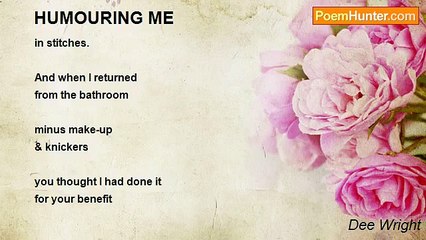 Dee Wright - HUMOURING ME
