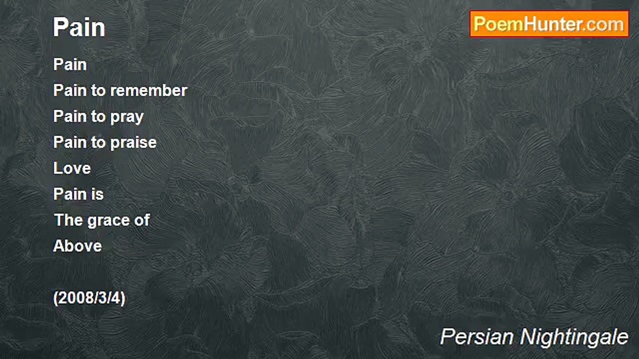 Persian Nightingale - Pain