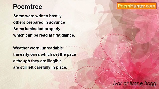 ivor or ivor.e hogg - Poemtree