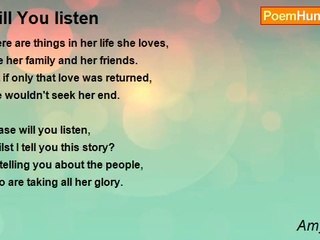 Amy Stuart - Will You listen