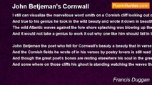 Francis Duggan - John Betjeman's Cornwall