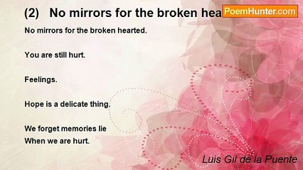 Luis Gil de la Puente - (2)   No mirrors for the broken hearted