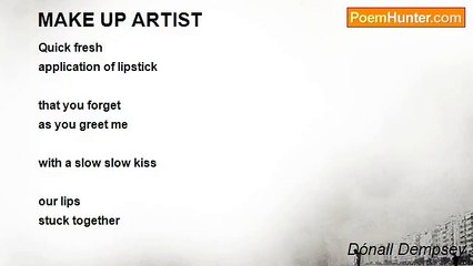 Dónall Dempsey - MAKE UP ARTIST